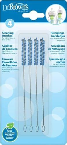 Dr. Brown's Bottle Vent Cleaning Brushes - 4-Pack for Narrow & Wide Bottles