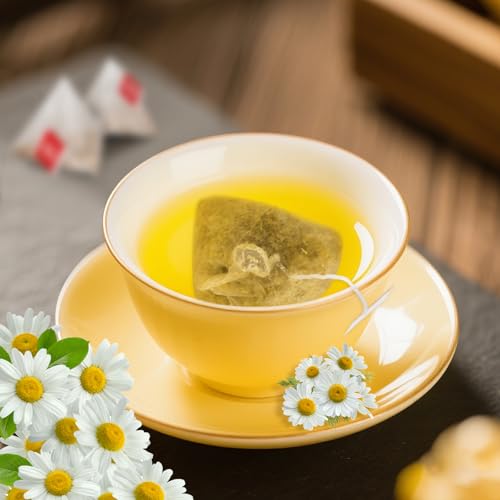 Tiucm Premium Chamomile Herbal Tea Bags, Caffeine-Free, 50 Count