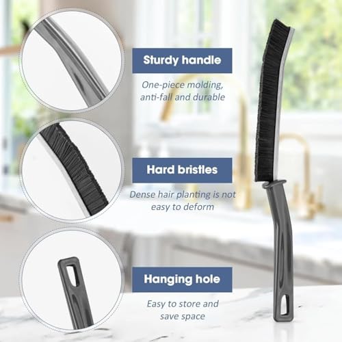 Multifunctional Crevice Cleaning Brush Set - 6 Pcs for Home & Vehicle