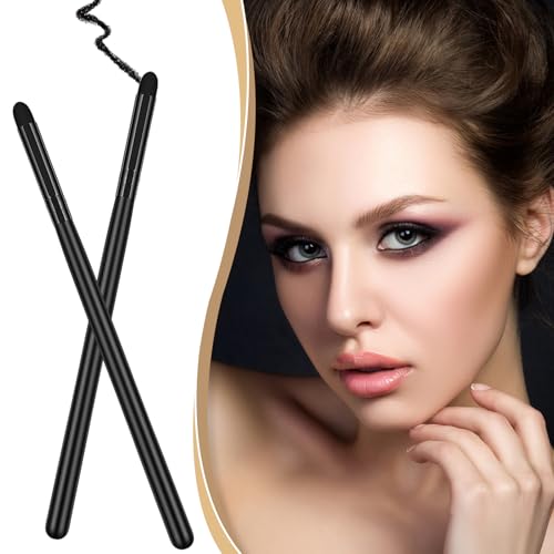 Psiriol 5 Pcs Eyeliner Smudge Sponge Brush Set Soft Eyeshadow Applicators