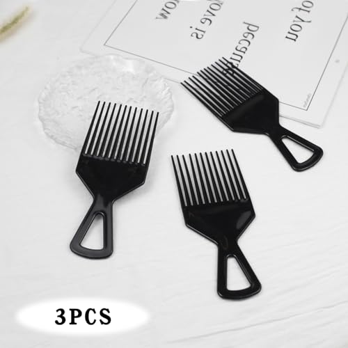 Zoolinn Afro Hair Pick Comb Set - 3 Pack Wide Tooth Styling Tools