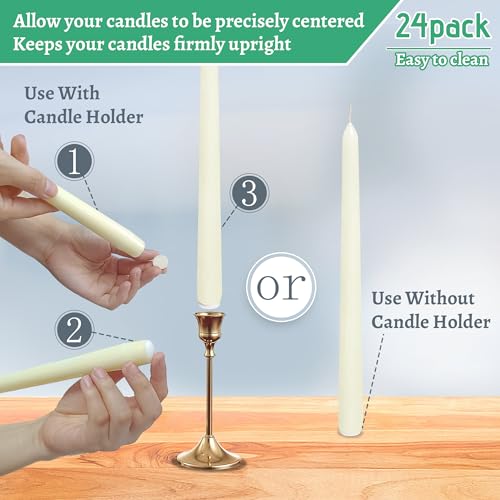 BALEAGCDL Candle Sticky Dots (CSD-WHITE) - 24 White Wax Adhesive Adapters