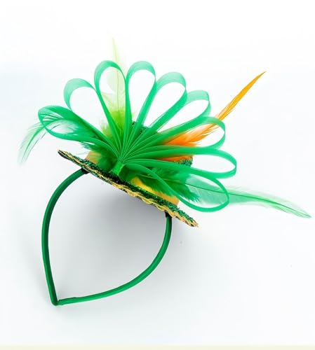 Green Top Hat Headband St. Patrick's Day Mini Irish Hat Costume Accessory