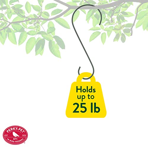 Perky-Pet 12 Inch Metal Hanging Hook for Bird Feeders & Garden Decor - Rust Resistant, 35 lb Capacity