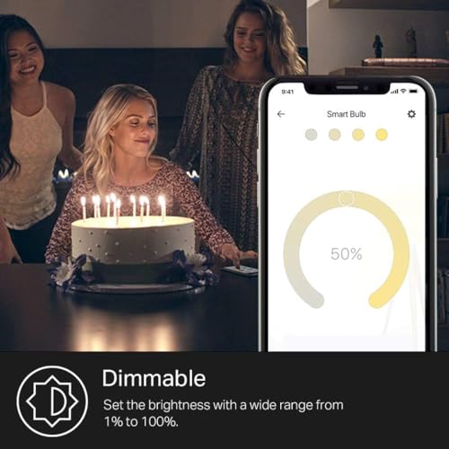 Kasa Smart Dimmable LED Bulb A19 9W (Pack of 48) - Works with Alexa & Google Home