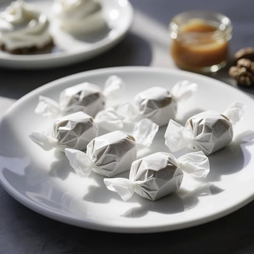 400 Pcs Wax Paper Candy Wrappers - 3.5 x 5 Inches for Chocolates & Caramels