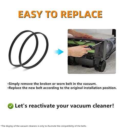 Hoover Carpet Cleaner Belt Replacement Pack for FH51000 Series - Durable Rubber Drive Belts