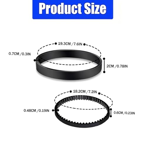 4-Pack Replacement Vacuum Belts for Bissell ProHeat - Replaces 2150628