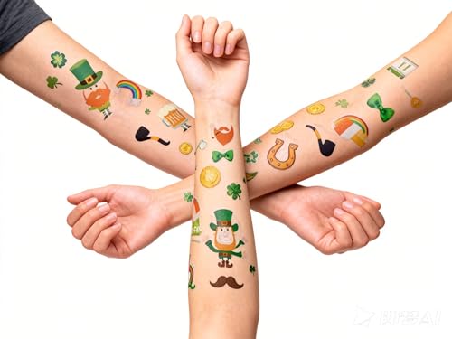 Soccer Temporary Tattoos Oil Painting Style Face Stickers Party Favors