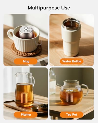 House Again Hexagon Tea Infuser - Extra Fine Mesh Stainless Steel Steeper