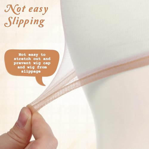 HD Wig Caps 30 Pack Ultra Thin Sheer Nylon Breathable Non Slip Stocking Caps for Lace Front Wigs