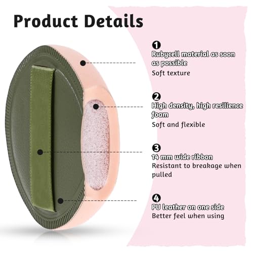 ZEYIYER 5 PCS Foundation Sponge Powder Puff Teardrop Makeup Sponges