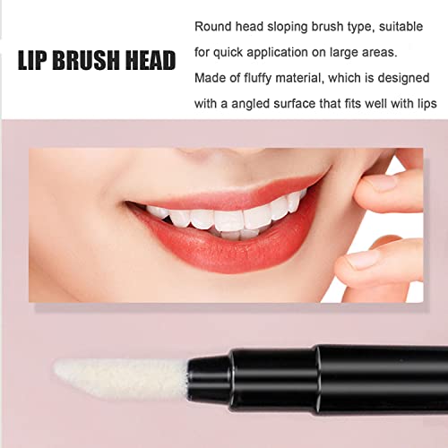 Ksvsonrvi 3-Piece Mini Makeup Brush Set with Caps, Portable Travel Eyebrow, Eyelash and Lip Brushes