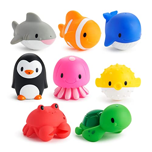 Munchkin Ocean Sea Animal Squirt Bath Toys - 8 Pack