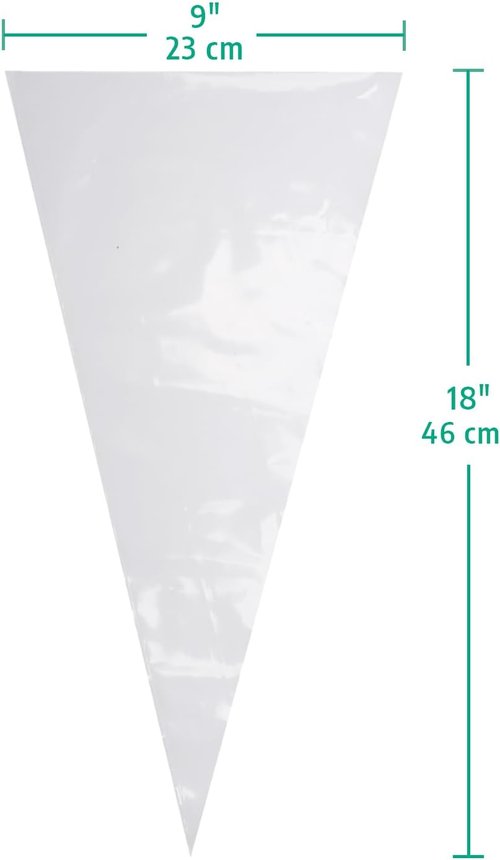 Keenpioneer 18-Inch Piping Bags | Large Capacity Biobased Disposable Pastry Bags - 100 Count