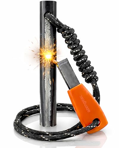 Premium Ferro Rod Fire Starter Kit with Steel Striker - 4in