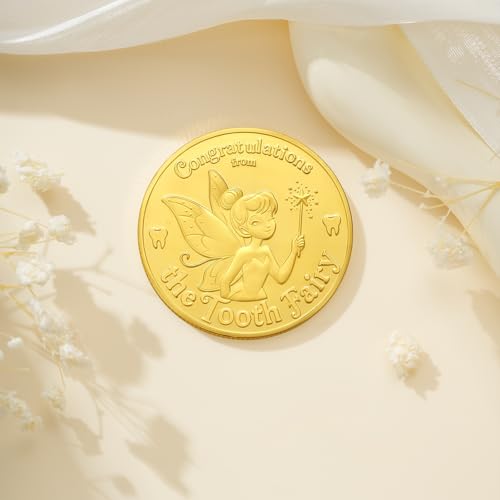 Meliatomia Tooth Fairy Gift Kit with Golden Coin, Pouch, and Letter