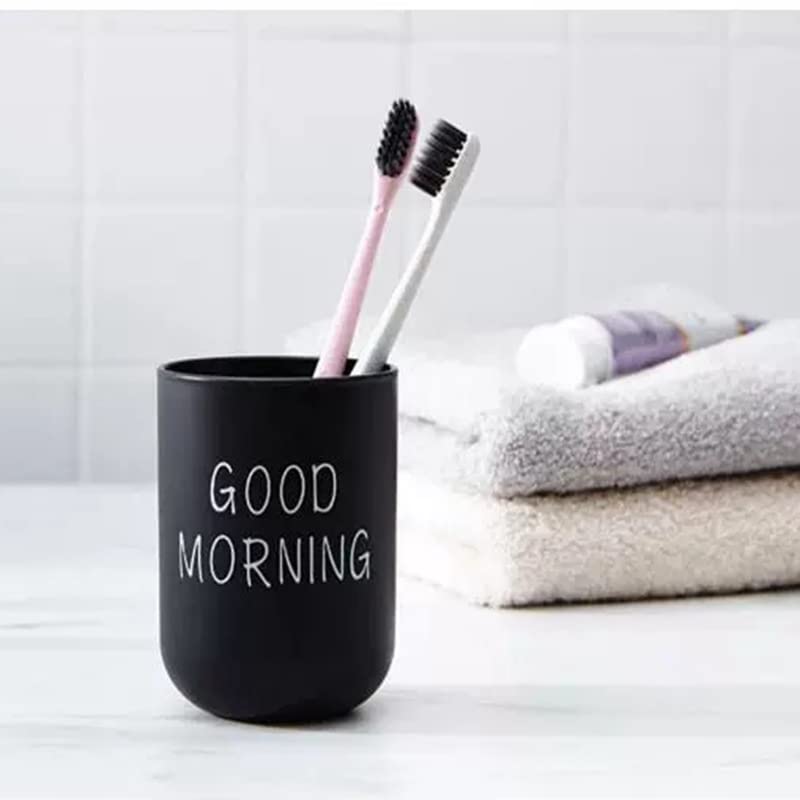 2-Pack Plastic Toothbrush Holder Cups, Eco-Friendly Bathroom Accessories