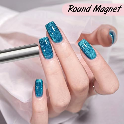 Dexspoeny 3 in 1 Cat Eye Nail Magnet Y-Shaped Wand for Gel Polish