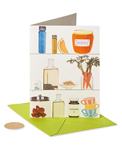 Papyrus Get Well Soon Greeting Cards - Remedies and Balloons Set (2-Count)