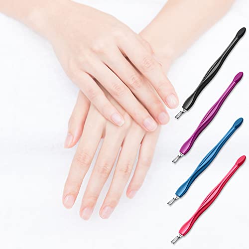 Arbootjin 12Pcs V Shaped Cuticle Pusher and Trimmer Tool Set