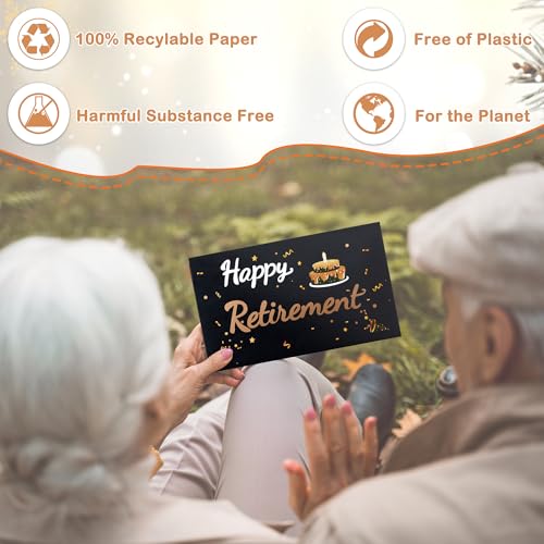 Airpark Black 3D Pop Up Retirement Card - Unique Greeting for Men & Women