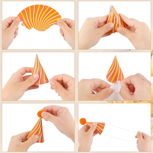 10 Pcs Colorful Mini Birthday Hats for Pets and Stuffed Animals
