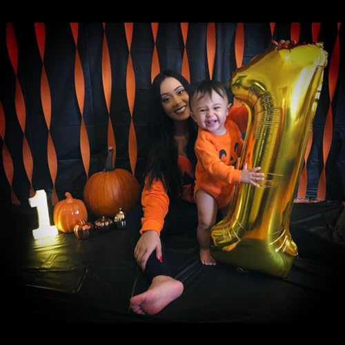 40 Inch Gold Number Balloon for 1st Birthday Party – DIY Photo Prop