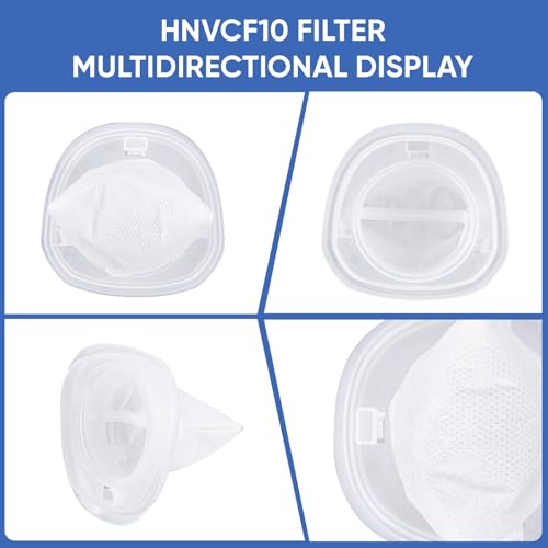 4-Pack HNVCF10 Replacement Filters for Black and Decker Dustbuster Vacuums