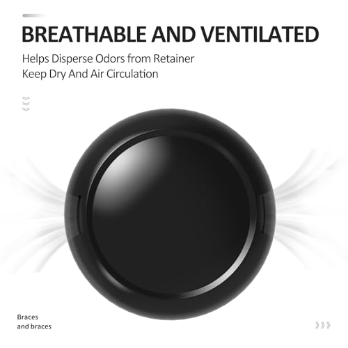 Gaboolo Orthodontic Retainer Case with Magnetic Closure and Vent Holes