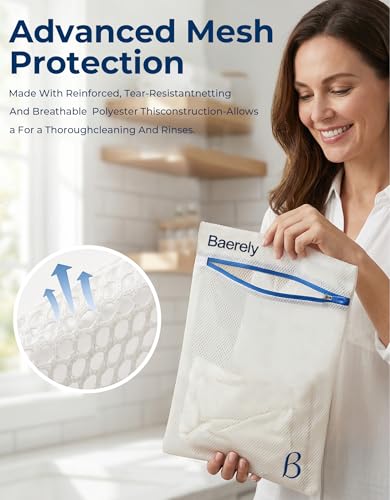 Mesh Laundry Bag for Delicates - 12x16 in Pearl White
