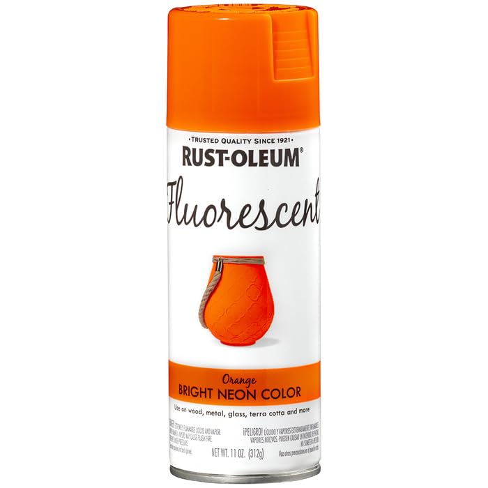 Rust-Oleum Fluorescent Spray Paint - 11 oz Neon Orange