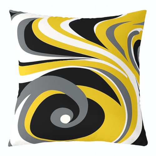 Geometric Striped Throw Pillow Covers - Set of 2, 20x20 inch