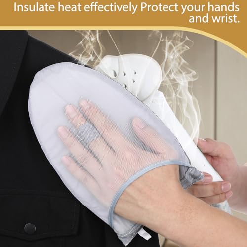 Heat-Resistant Garment Steamer Ironing Mitt - Portable Steam Protector Glove
