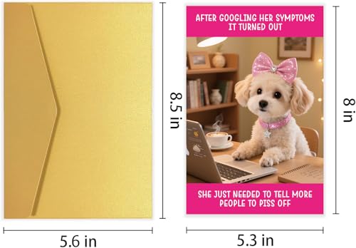 Funny Dog Birthday Card for Women - Hilarious Gift for Dog Moms
