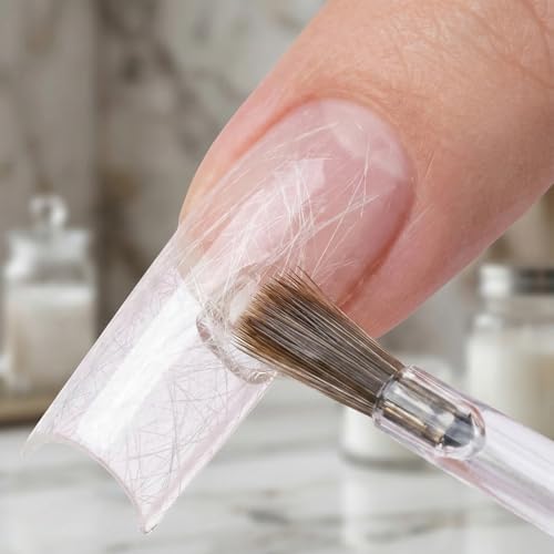 Hzopcw 20pcs Silk Nail Wrap Kit for Broken Nail Repair and Extension