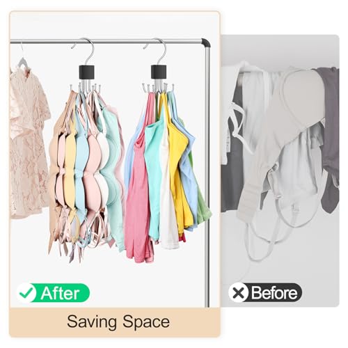 2 Pack Bra Hanger with 36 Hook Capacity – Closet Organizer