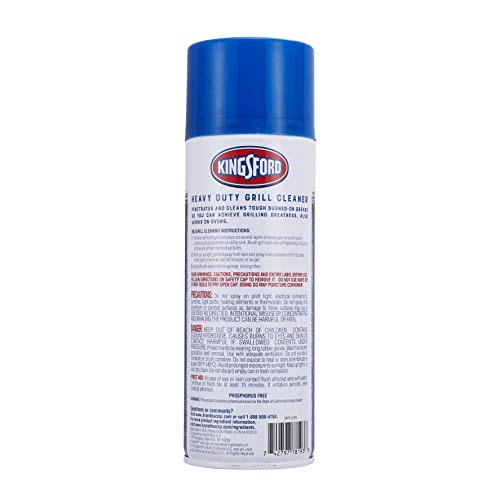 Kingsford Heavy Duty Foaming Grill Cleaner Spray 14.5 Oz - Easy Grime Removal