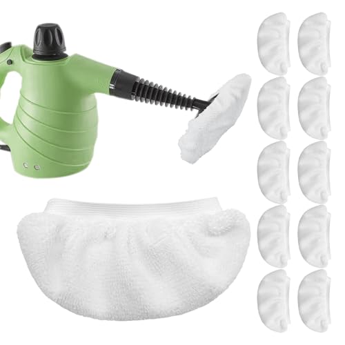 Reusable Microfiber Steam Mop Pads for Handheld Steam Cleaners - 10 Pack