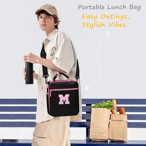 MOVOYEE Insulated Lunch Bag with Water Bottle Holder - Versatile Tote for School, Work, and Travel