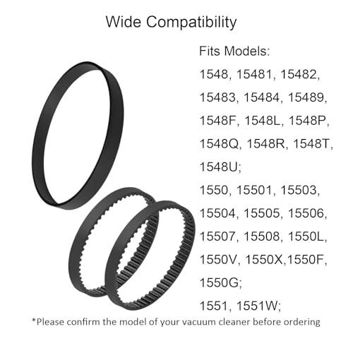 JIEPRO Vacuum Belt Replacement Set for Bissell ProHeat 2X Revolution