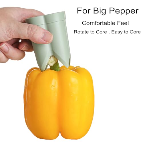 2-in-1 Pepper Seed Corer and Deseeder Tool for Bell Peppers and Chilies