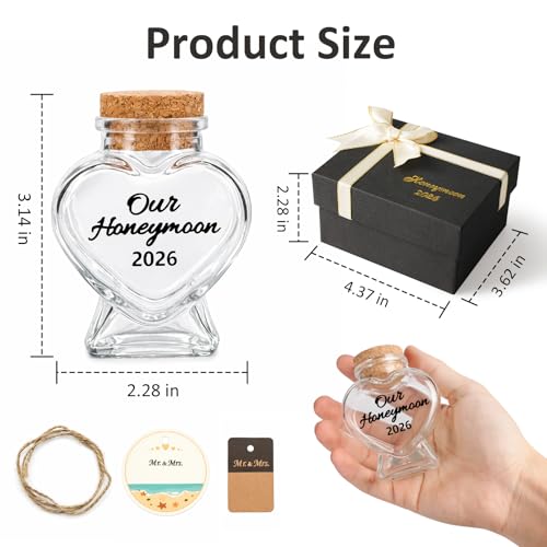 Heart-Shaped Honeymoon Sand Keepsake Jar 2026 - BluPup