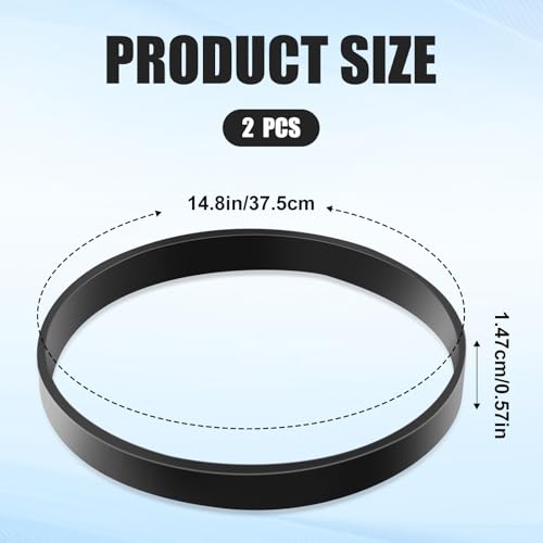 2-Pack Rubber Vacuum Belt Replacement for Bissell Models 2252, 2260, 2259
