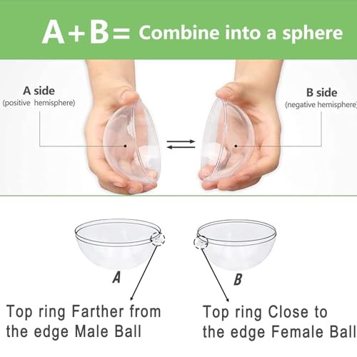 Clear Fillable Ornaments 80mm - 10 Pack Plastic DIY Craft Balls