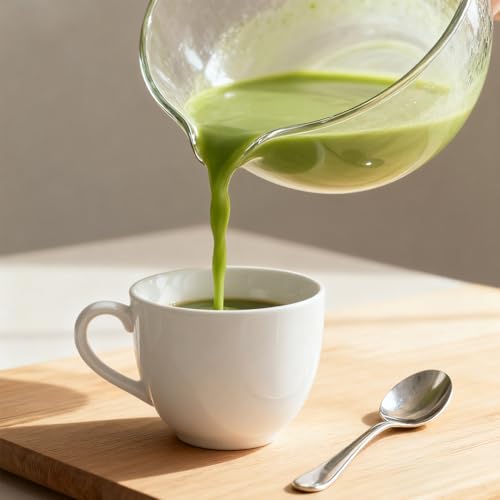 Textured Glass Matcha Bowl with Spout - Japanese Style Green Tea Whisk & Salad Mixing Bowl
