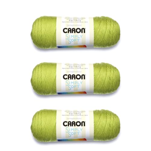Caron Simply Soft Yarn - Lemonade - Medium Worsted Gauge 4, 6 oz