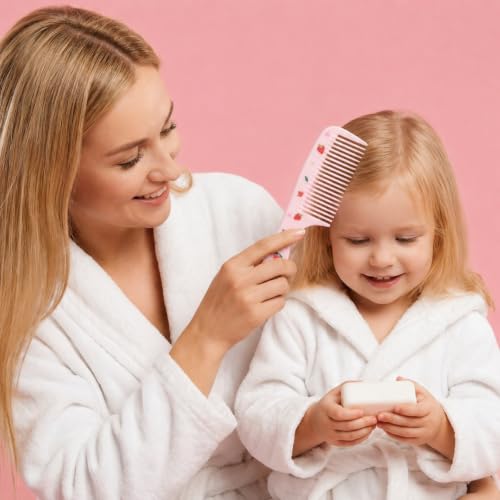 Jeffdad 8-Piece Baby Hair Comb and Brush Set for Toddlers and Kids