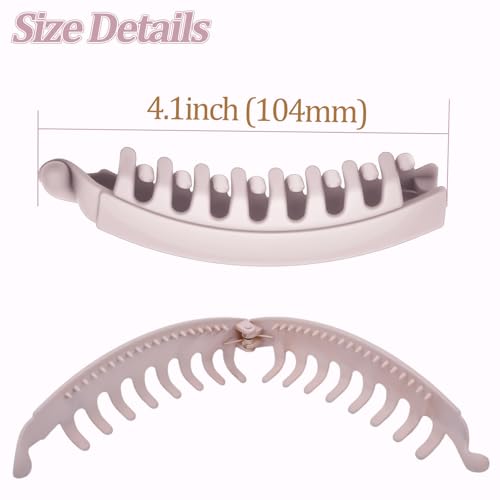 Large Hair Claw Clips 5.1 Inch Non-Slip Matte Hair Accessories 4 Pack