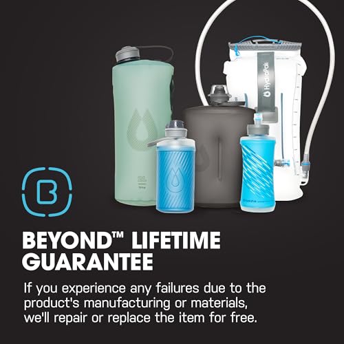 HydraPak Tempo Pro 400ml - Handheld Running Squeeze Bottle for Training and Race Day Hydration with Removable Strap (400ml/13oz) - Blue